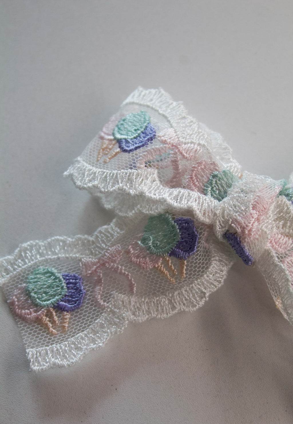 Cotton Candy Lace Bow