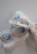 Cotton Candy Lace Bow
