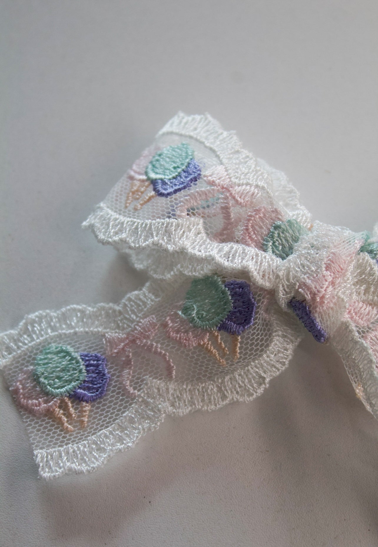 Cotton Candy Lace Bow