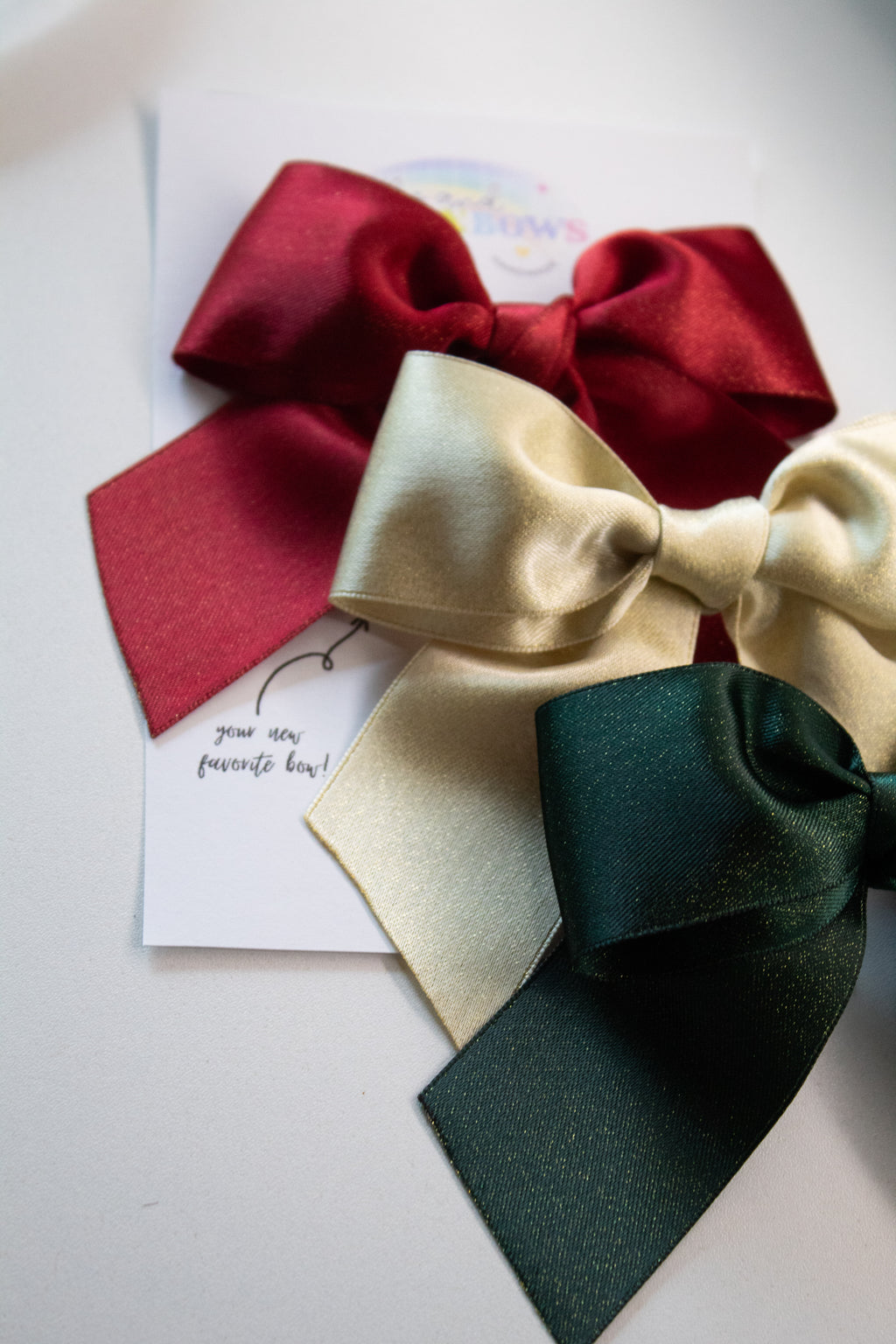 Shimmer Double Satin Bow