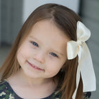 Ivory Double Satin Bows