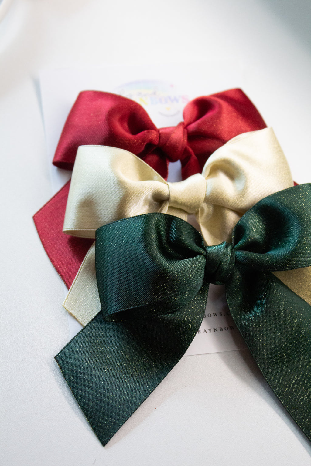 Shimmer Double Satin Bow