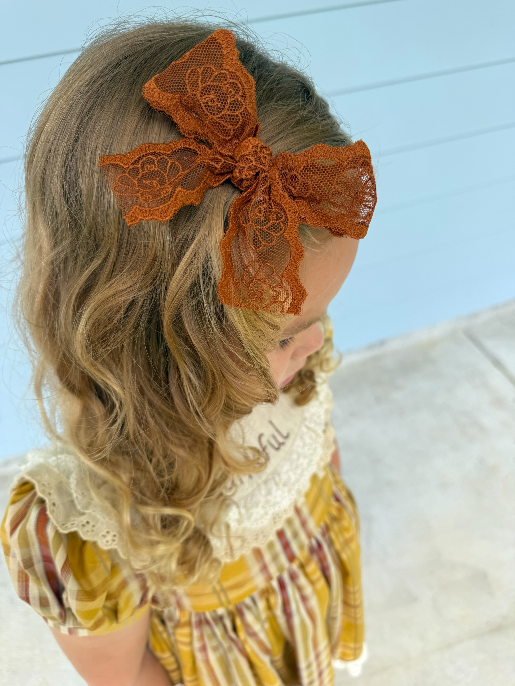 Lace Bows : Turkey & Sunflower (TAT 3-5 weeks)