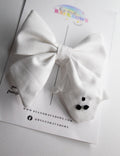 Not So Spooky Ghost Hair Bow 3.5”