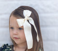 Ivory Double Satin Bows