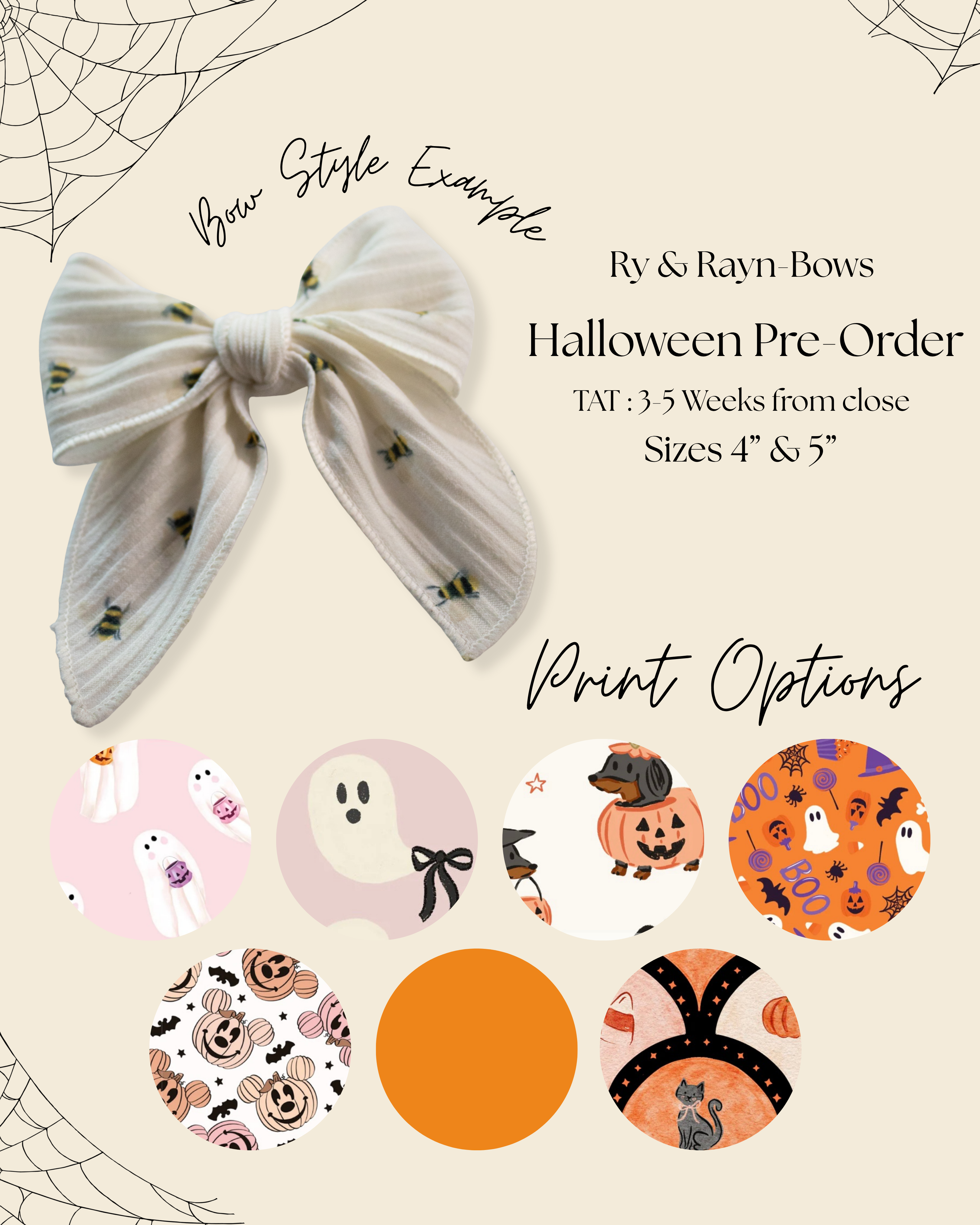 Halloween & Fall Bow *PreOrder: TAT 3-5 Weeks*