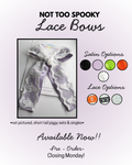 Not to Spooky Lace Bows