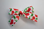 Cherry Print Grosgrain Ribbon Bow