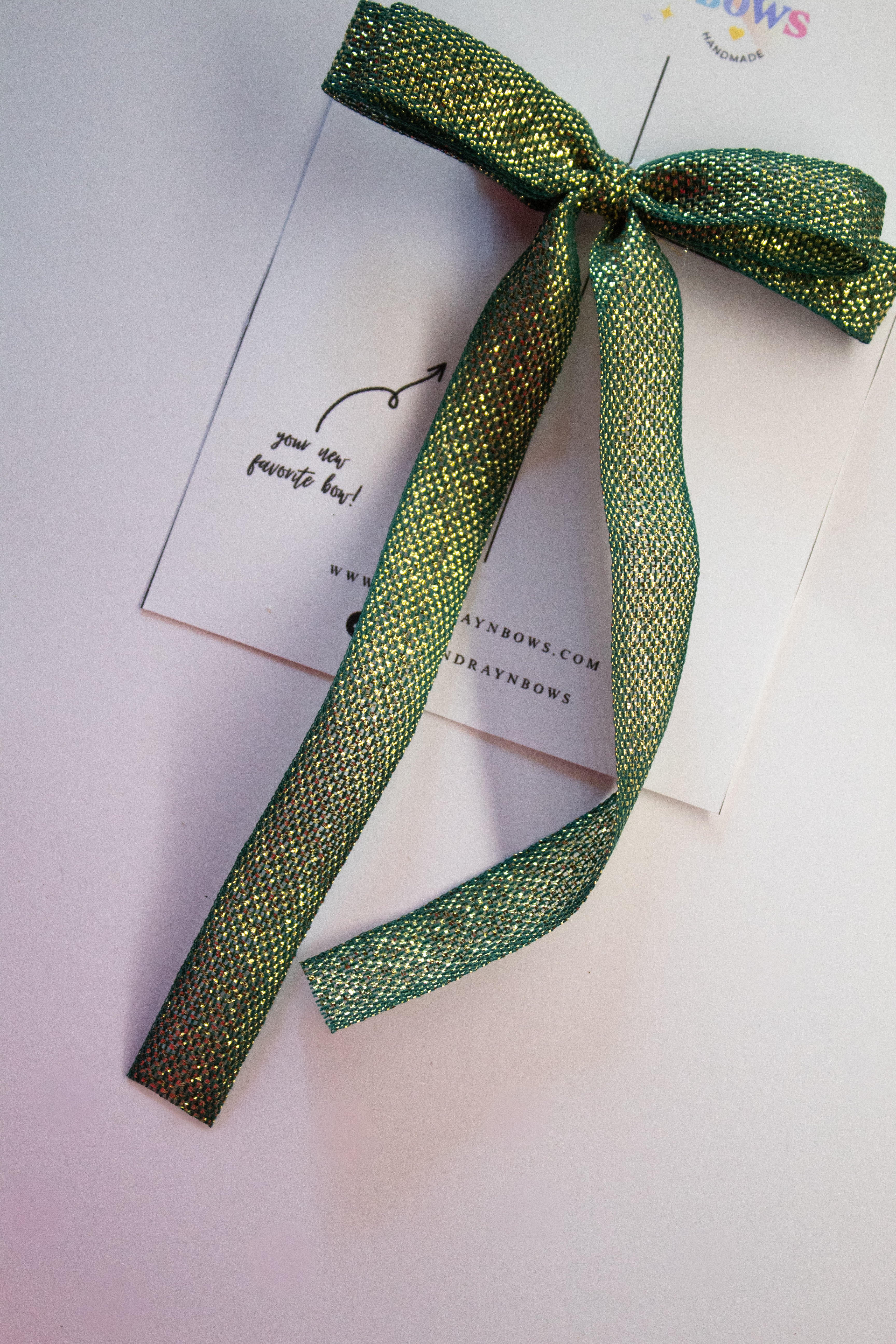 Jade Green + Gold Metallic Loose-Weave Cotton Ribon *NEW STYLE*