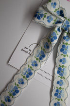Blue Blossoms Hair Bows