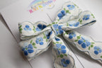 Blue Blossoms Hair Bows