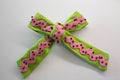 Watermelon Ric-Rac Bow
